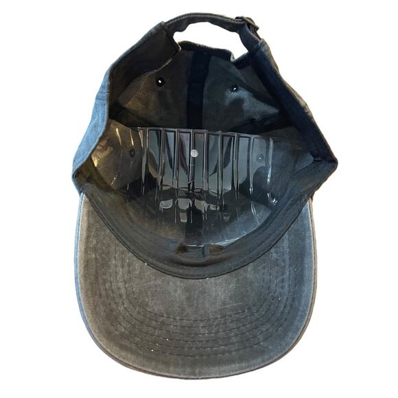 I'm On A Boat Gray Washed Denim Unisex Hat One Size - Picture 3 of 3